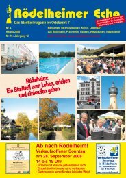 Verkaufsoffener Sonntag in Rödelheim - Rödelheimer Echo