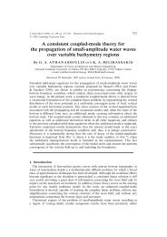 A consistent coupled-mode theory for the propagation of small ...