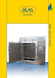 Static Vacuum Dryers - Olsa