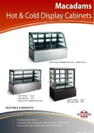 macadams hot & cold display cabinets