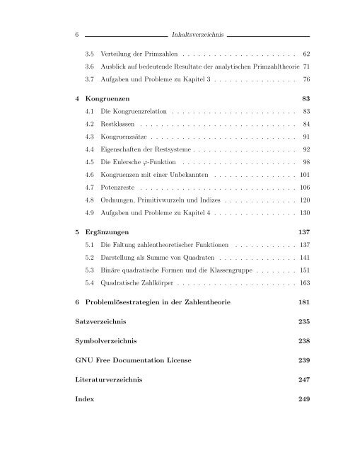 Elementare Zahlentheorie und Problemlösen - Mathematik und ...