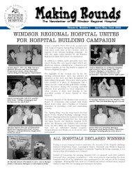 April-May 4 Page - Windsor Regional Hospital