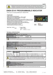 enda ei141 programmable indicator - SURAN Industrieelektronik