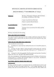 declaration of interest minutes of the previous meeting ... - Foxton