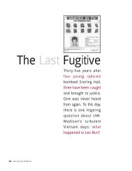 The Last Fugitive (pdf file) - Wisconsin Alumni Association