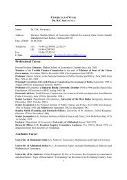 Curriculum Vitae [pdf] - Madras School of Economics