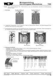 Montageanleitung Verrohrungsset Mischerkreis TGK - Wolf