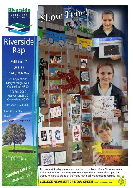 Riverside RAP Edition 7 2010 - Riverside Christian College