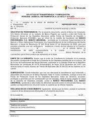 Solicitud de Transferencia Representante Legal Banco Provivienda