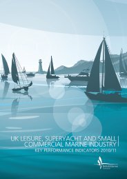 UK leisure, superyacht and small commercial marine industry