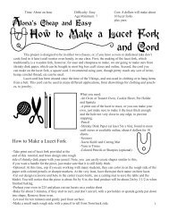 How to Make a Lucet Fork and Cord - AlonaTwoTrees.com