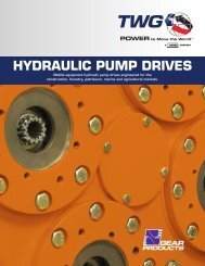 Hydraulic Pump Drives Catalog (English/Metric) - TWG
