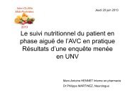 Alimentation en UNV - Centre hospitalier de Montauban