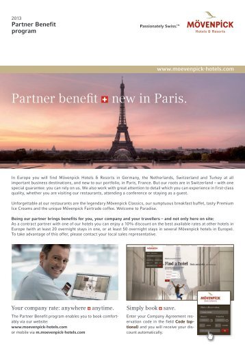 Partner Benefit Details - Mövenpick Hotels & Resorts