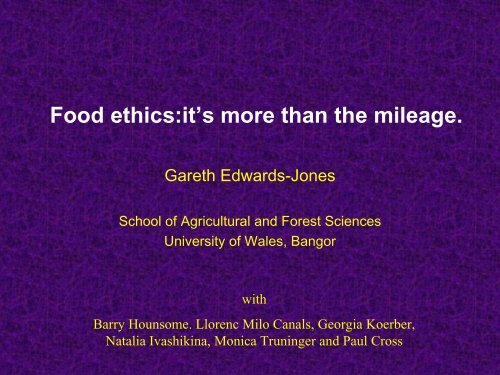 Professor Gareth Edwards-Jones
