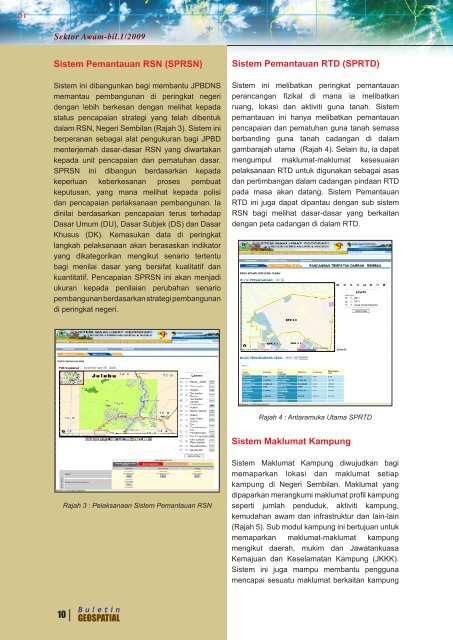 Buletin Geospatial Sektor Awam - Bil 1/2009 - Malaysia Geoportal