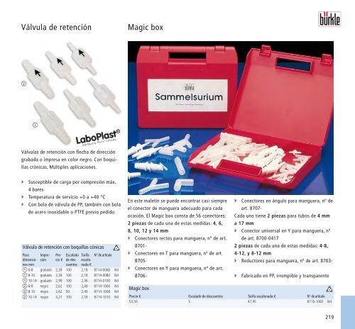 Equipos de trasiego | Muestreadores | Material de ... - BÃ¼rkle GmbH