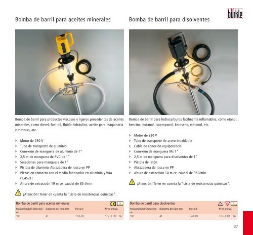 Equipos de trasiego | Muestreadores | Material de ... - BÃ¼rkle GmbH