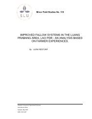 improved fallow systems in the luang prabang area, lao pdr - Afaci