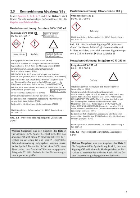 2. Wegweiser für die Nutzung des Gefahrstoffverzeichnisses