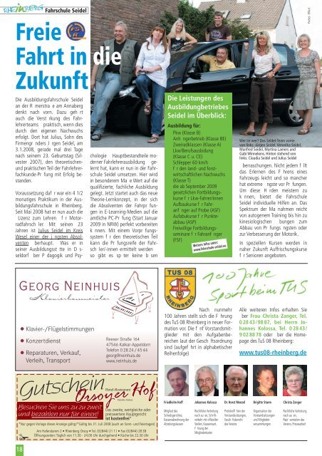 Stadtmagazin Rheinberg • Ausgabe Nr.3