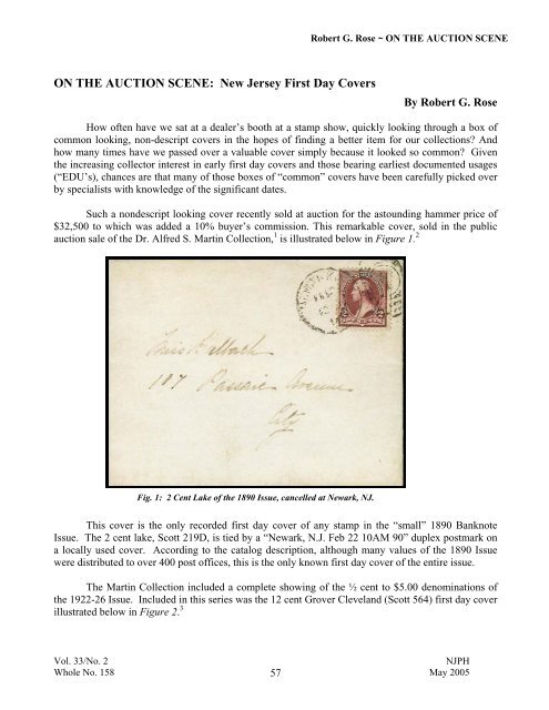 Edison First Day Brings High Price! - New Jersey Postal History ...