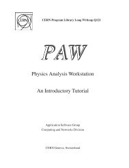 Physics Analysis Workstation An Introductory Tutorial