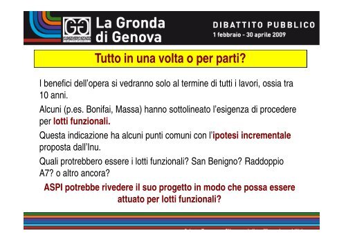 Commissione per il dibattito pubblico sulla Gronda di ... - Urban Center