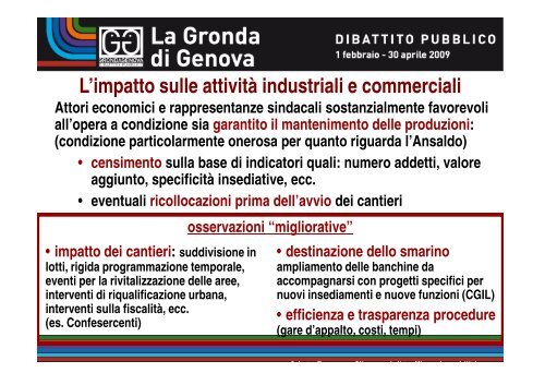 Commissione per il dibattito pubblico sulla Gronda di ... - Urban Center