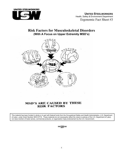 Ergonomic Fact Sheet #3 - United Steelworkers