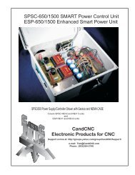 SPSC-650/1500 SMART Power Control Unit ESP-650 ... - CandCNC
