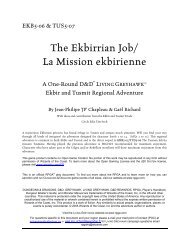 The Ekbirrian Job/ La Mission ekbirienne - Le Monde de Greyhawk