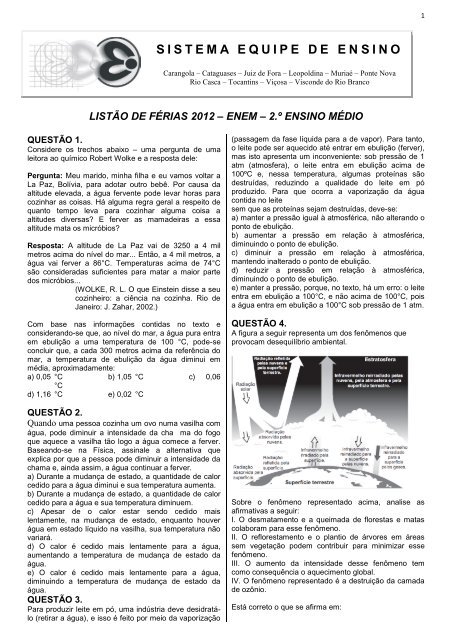 Resposta do Teste de Einstein: 2012