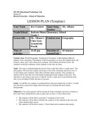 LESSON PLAN (Template) - ED101 - Boston University