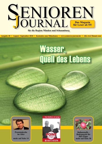 Ausgabe 20 - Aug. / Sept. 2010 - Senioren Journal