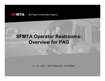 Operator restroom update, PDF - SFMTA Archives