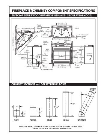 FIREPLACE & CHIMNEY COMPONENT SPECIFICATIONS