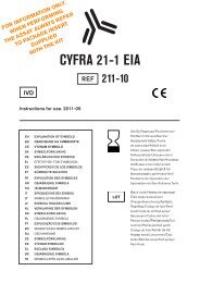cyfra 21-1 eia - full package insert - Fujirebio Diagnostics, Inc.