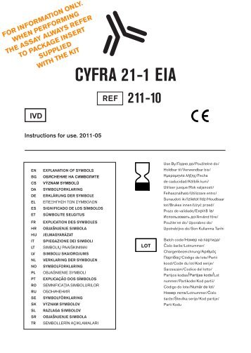 cyfra 21-1 eia - full package insert - Fujirebio Diagnostics, Inc.