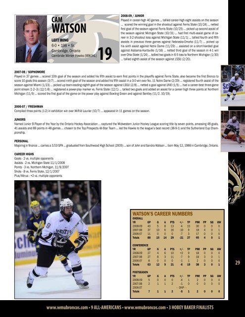 Complete 2009-10 Hockey Information Guide (Small File) - Western ...