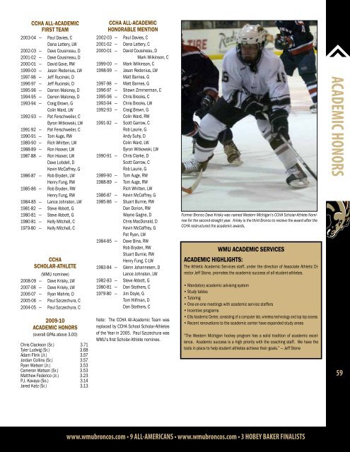 Complete 2009-10 Hockey Information Guide (Small File) - Western ...