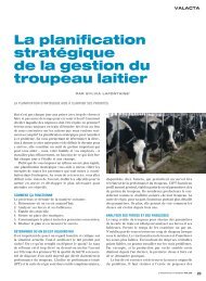 La planification stratégique de la gestion du troupeau laitier