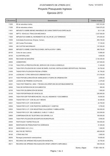 Ingresos por Conceptos. (mÃ¡s info) - Utrempresa