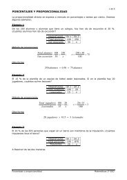 PORCENTAJES Y PROPORCIONALIDAD