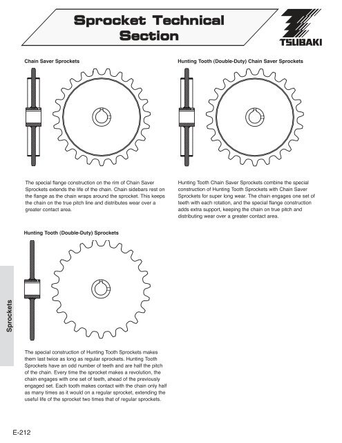 Made-to-Order Sprockets - Tsubaki