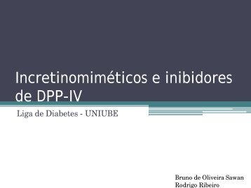 Incretinomiméticos e inibidores de DPP-IV Academicos - Uniube