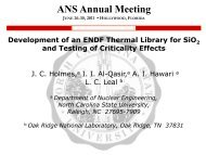 Development of an ENDF Thermal Library for SiO2 and Testing of ...