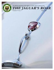 THE JAGUAR'S ROAR - Nation's Capital Jaguar Owners Club