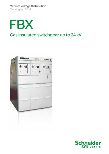 Gas insulated switchgear up to 24 kV - Schneider