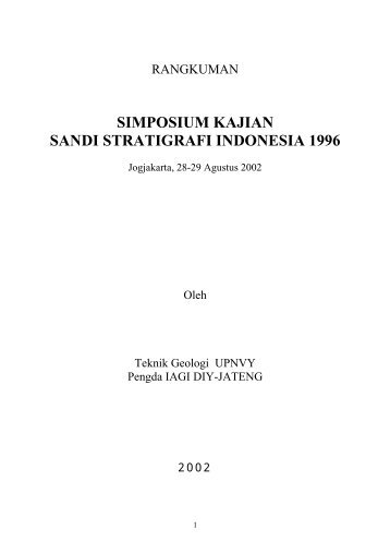 PERKEMBANGAN KLASIFIKASI STRATIGRAFI - FOSI - IAGI